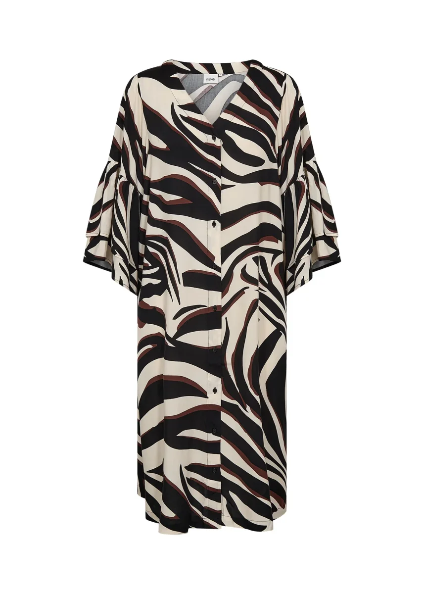 Mönstrad långskjorta/klänning från Wasabi W10696 - Bild 5