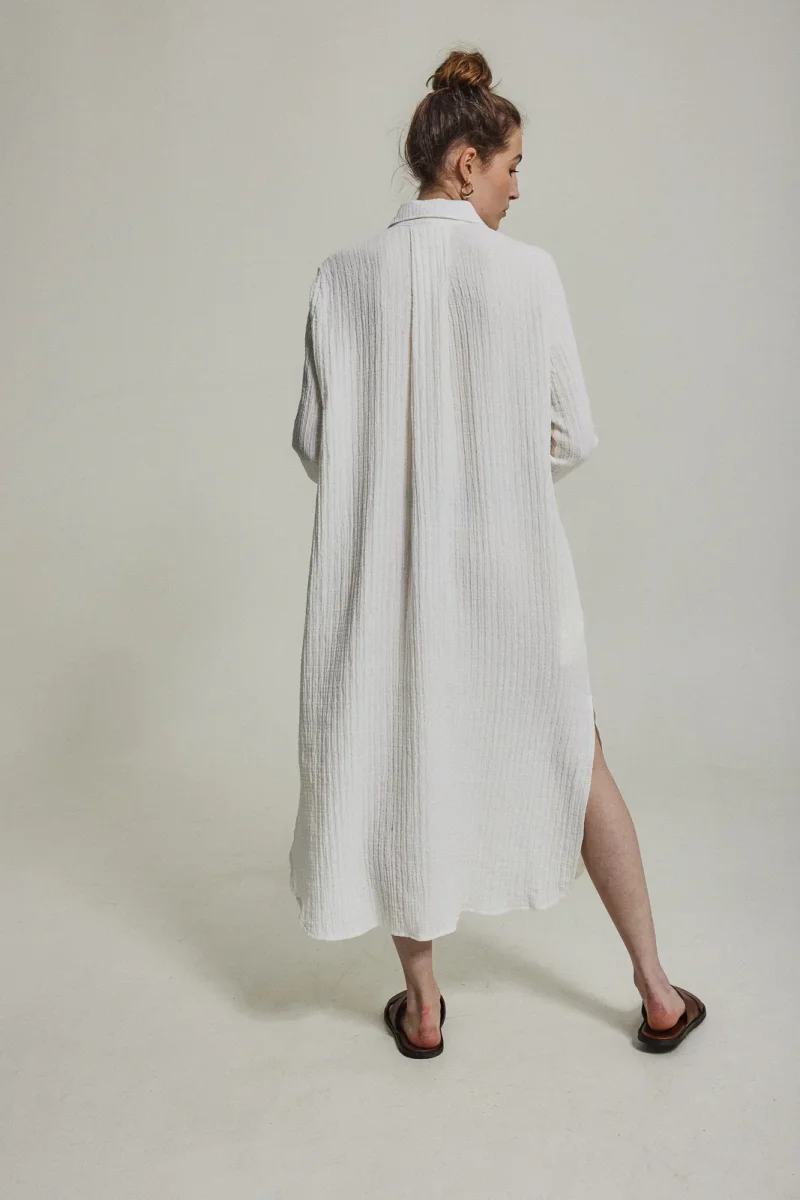 Aveny Klänning Berry Long Seersucker - Bild 2