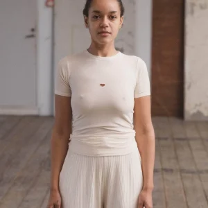 Baserange Topp Heart Short Sleeve