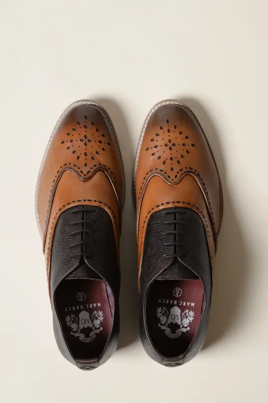 Bruna läderskor, Marc Darcy Ryan - Wingtip brogue - Bild 6
