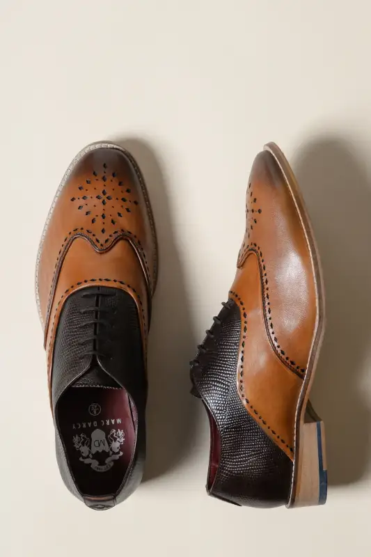 Bruna läderskor, Marc Darcy Ryan - Wingtip brogue - Bild 5