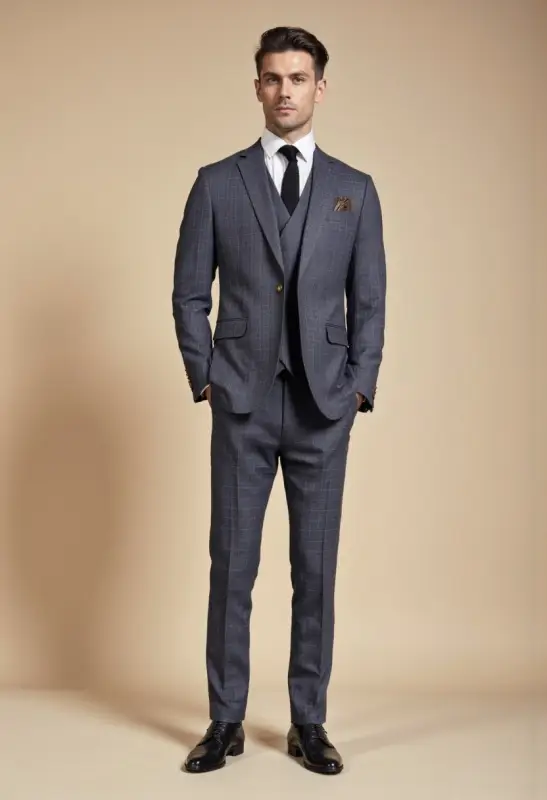 CASTLESON Phantom – Tredelad Kostym För Herrar Grå - Bild 3