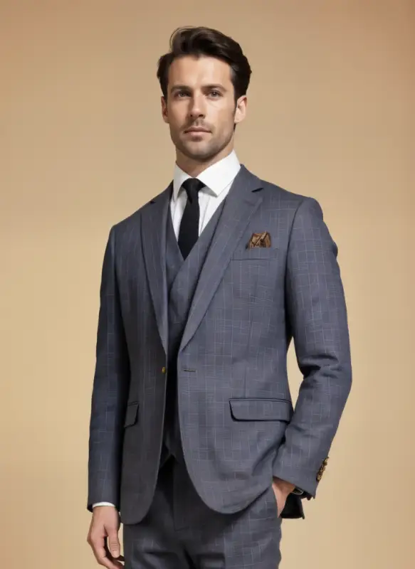 CASTLESON Phantom – Tredelad Kostym För Herrar Grå