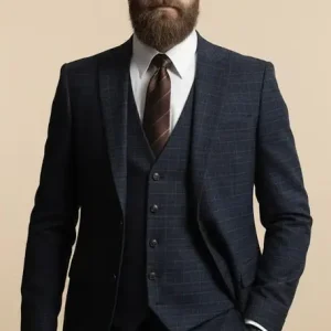 CASTLESON Phantom – Tredelad Kostym För Herrar Marinblå