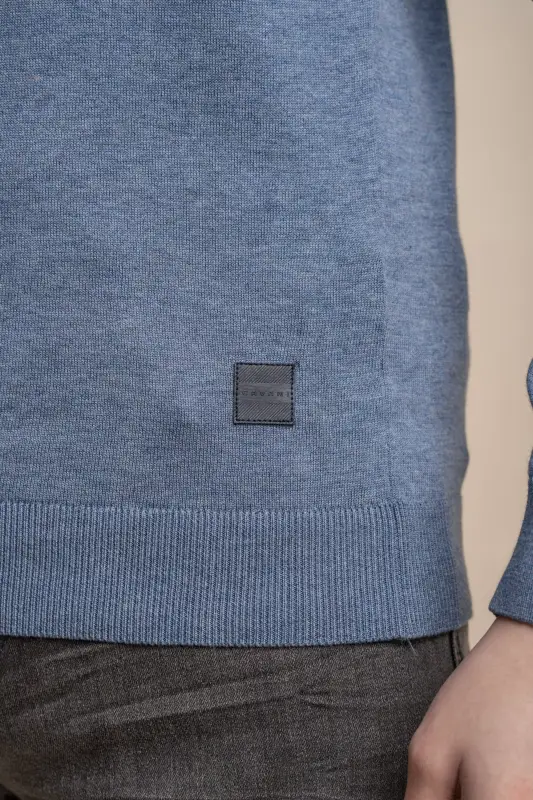 Cavani Avanti Flygvapenblå – Pullover Herr med Dragkedja - Bild 7