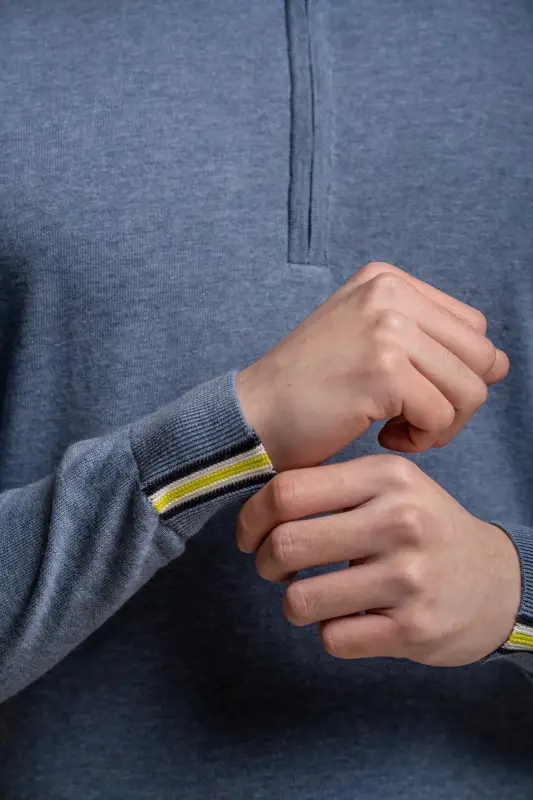 Cavani Avanti Flygvapenblå – Pullover Herr med Dragkedja - Bild 5