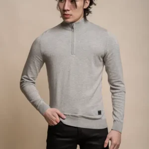 Cavani Avanti Grå – Pullover Herr med Dragkedja