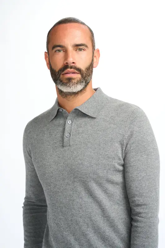 Cavani Boom Grey – Pikétröja för herr - Bild 8