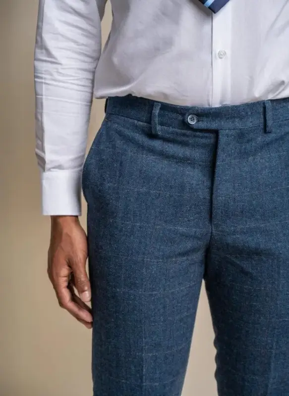 Cavani - Byxor Carnegi Navy Tweed - Bild 4