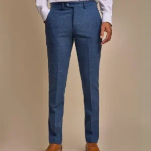 Cavani - Byxor Carnegi Navy Tweed