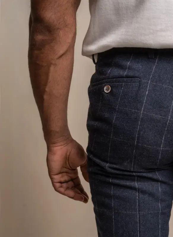 Cavani - Byxor Karomönster Angels Marinblå - Bild 3