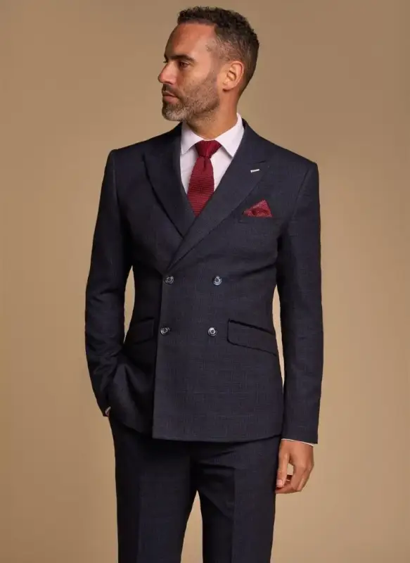 Cavani Caridi - Kavaj Marinblå Dubbelspridd - Bild 2