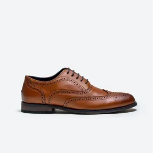Cavani Clark Skor Ljusbrun – Wingtip Brogue
