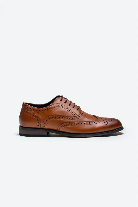 Cavani Clark Skor Ljusbrun – Wingtip Brogue