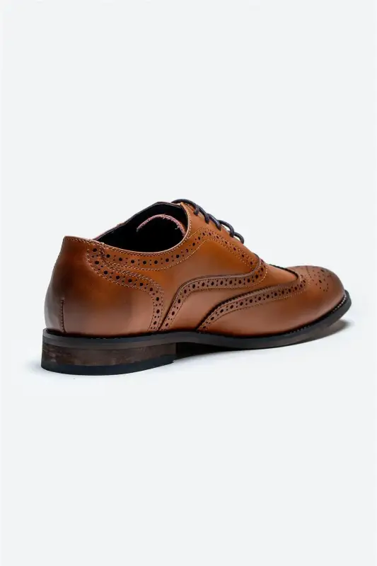 Cavani Clark Skor Ljusbrun – Wingtip Brogue - Bild 4