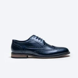Cavani Clark Skor Marinblå – Wingtip Brogue