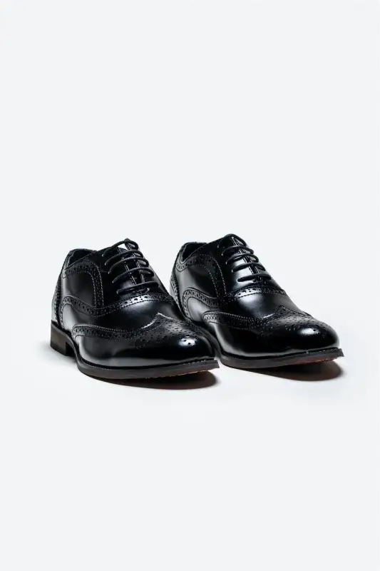 Cavani Clark Skor Svart – Wingtip Brogue - Bild 3
