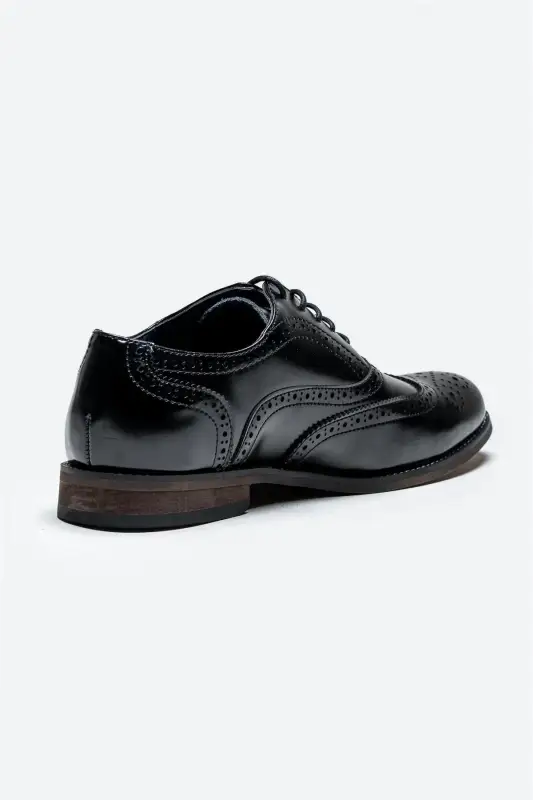 Cavani Clark Skor Svart – Wingtip Brogue - Bild 4