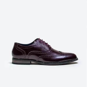 Cavani Clark Skor Wine – Wingtip Brogue