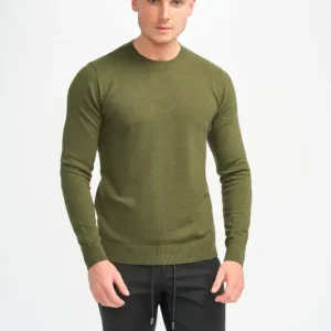Cavani Connall Olivgrön – Stickad tröja för herr