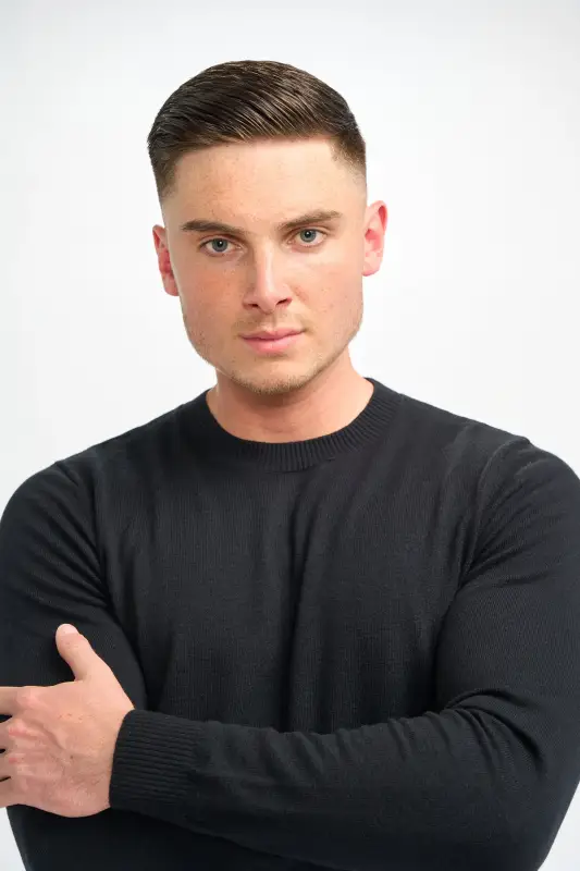 Cavani Connall Svart – Stickad tröja för herr - Bild 3