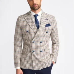 Cavani - Kavaj Dubbellknäppt Sergio Beige