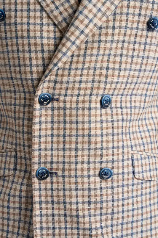 Cavani - Kavaj Dubbellknäppt Sergio Beige - Bild 5