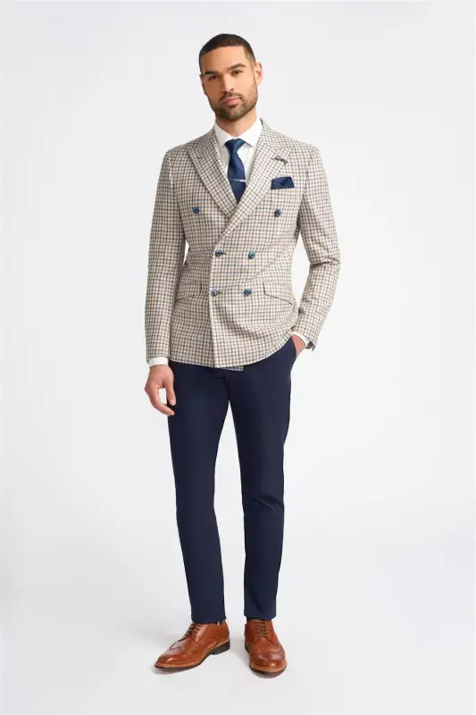 Cavani - Kavaj Dubbellknäppt Sergio Beige - Bild 3