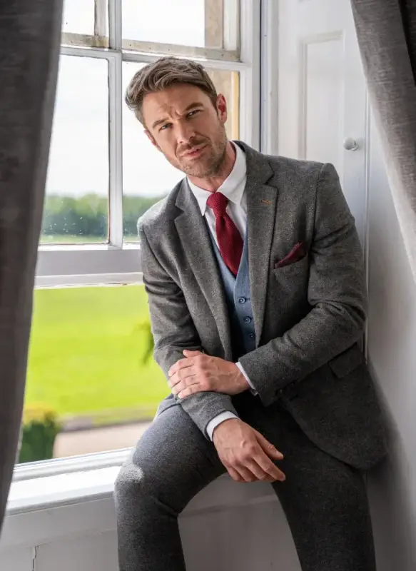 Cavani - Kavaj Martez Grå Tweed - Bild 5