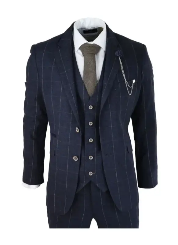 Cavani - Kavaj Rutmönster Angels Marinblå - Bild 3