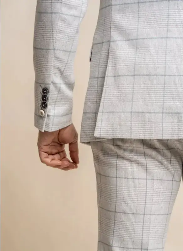 Cavani - Kavaj Rutmönster Radika Grå - Bild 4