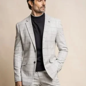 Cavani - Kavaj Rutmönster Radika Grå