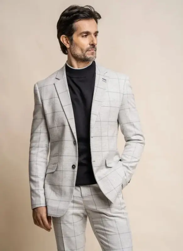 Cavani - Kavaj Rutmönster Radika Grå