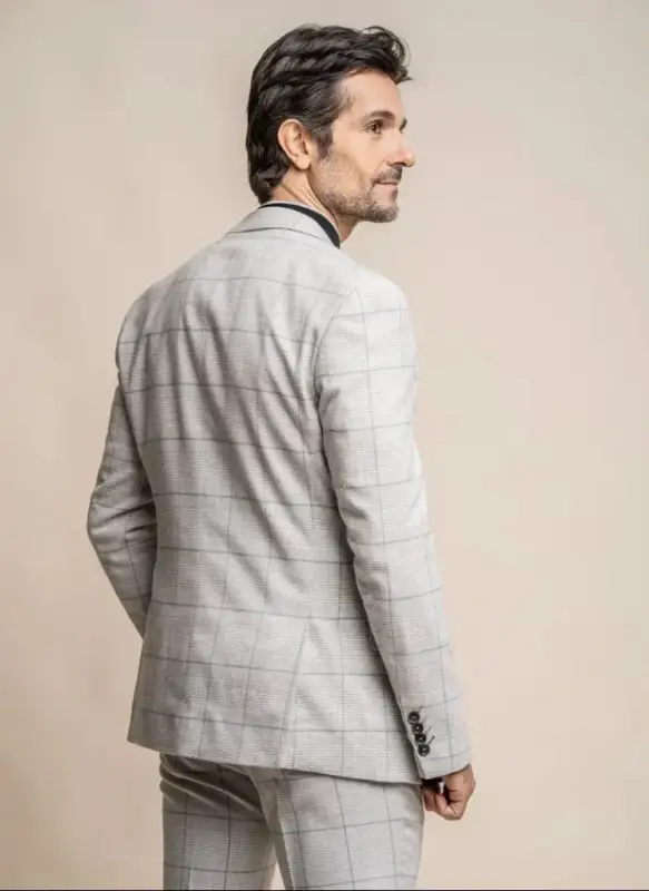 Cavani - Kavaj Rutmönster Radika Grå - Bild 3