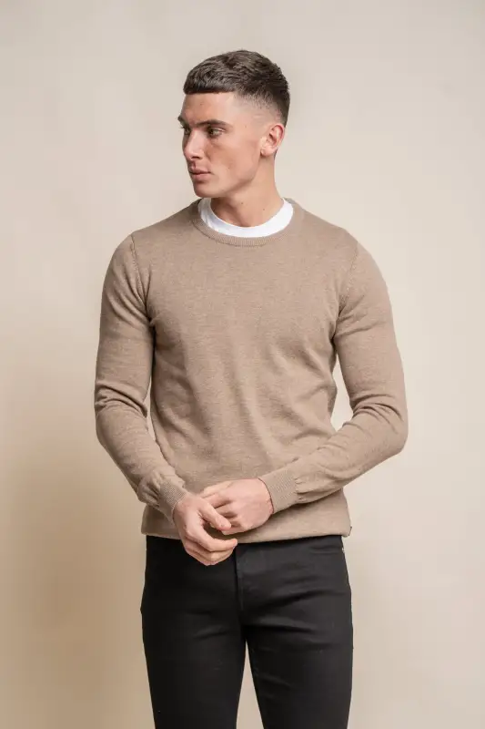 Cavani KN101 Himmelblå – Stickad tröja för herr - Bild 7