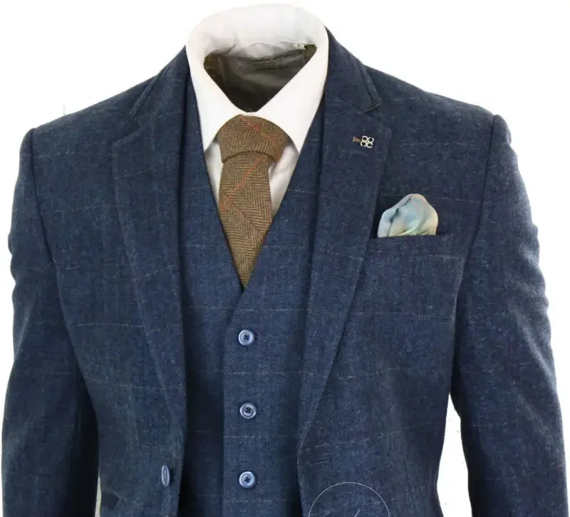 Cavani kostym - Carnegi Navy Tweed Kostym - Bild 6