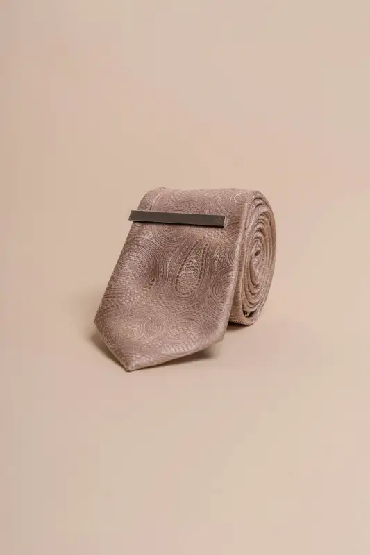 Cavani - Sand Paisley Slipsset - Bild 2