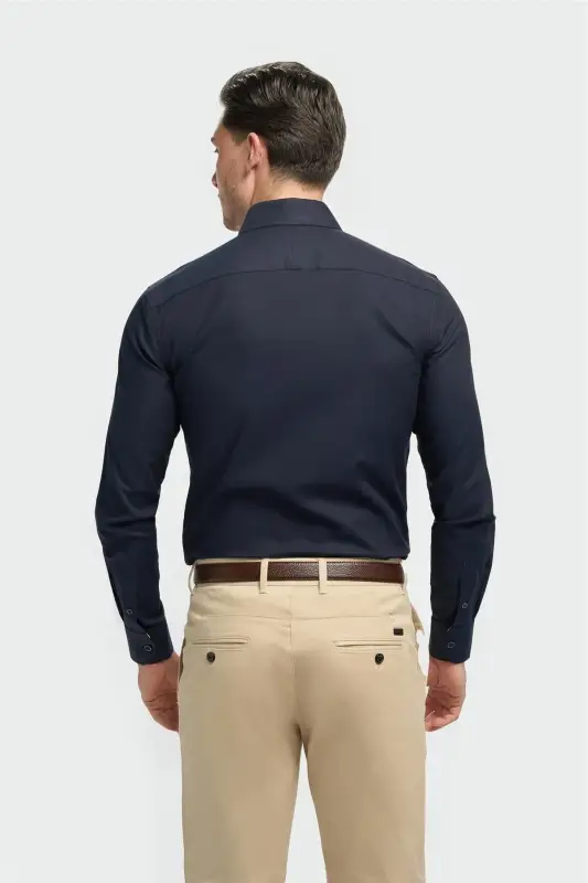 Cavani – Skjorta Barnaby Marinblå - Bild 4