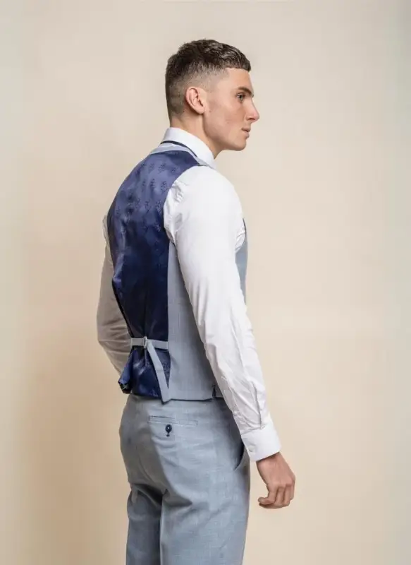 Cavani - Väst Miami Himmelblå Slim Fit - Bild 3