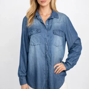 Jeansskjorta i tencel från Caramelle