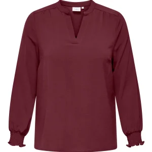 Plommonfärgad blus från Carmakoma 15285157