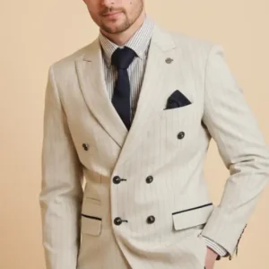 Double breasted - Streckat herre kostym - Marc Darcy Grant Stone