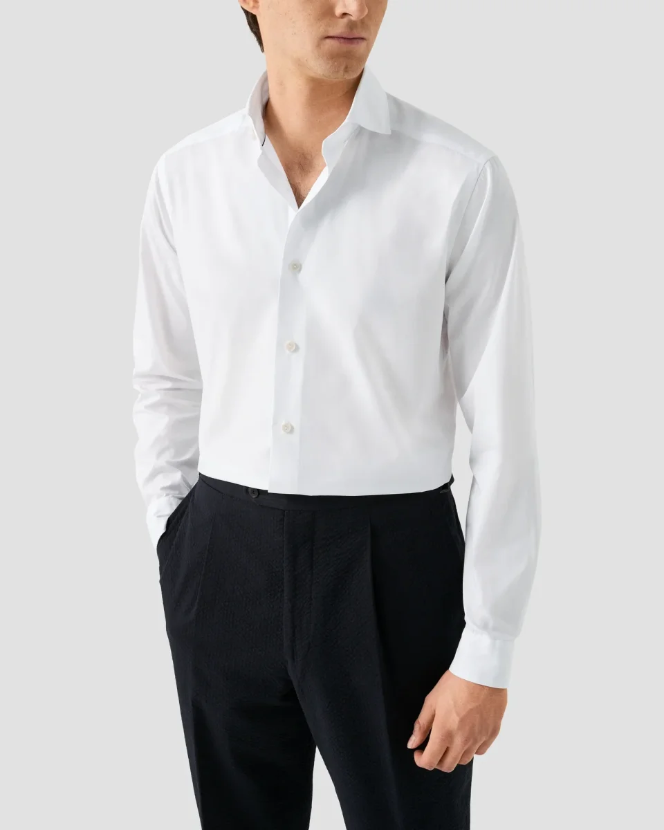 Eton Skjorta End on End Poplin