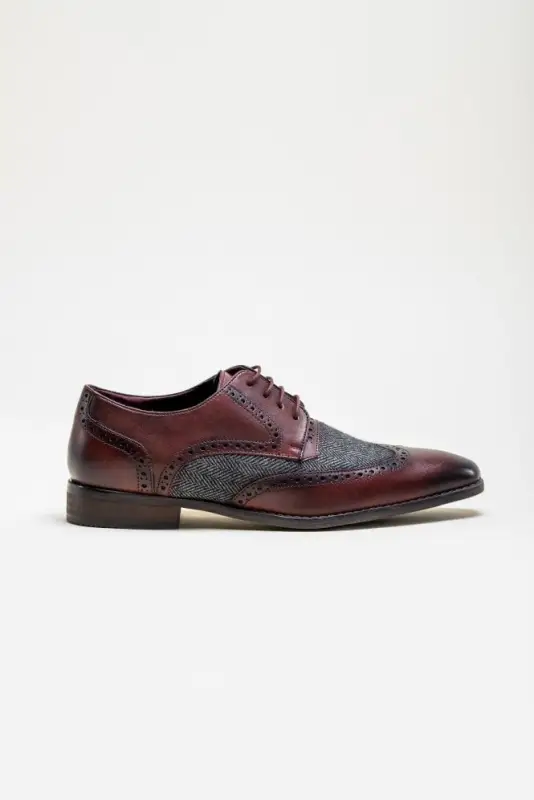 Faro Tweed Skor Bordo | Cavani Faro Bordo
