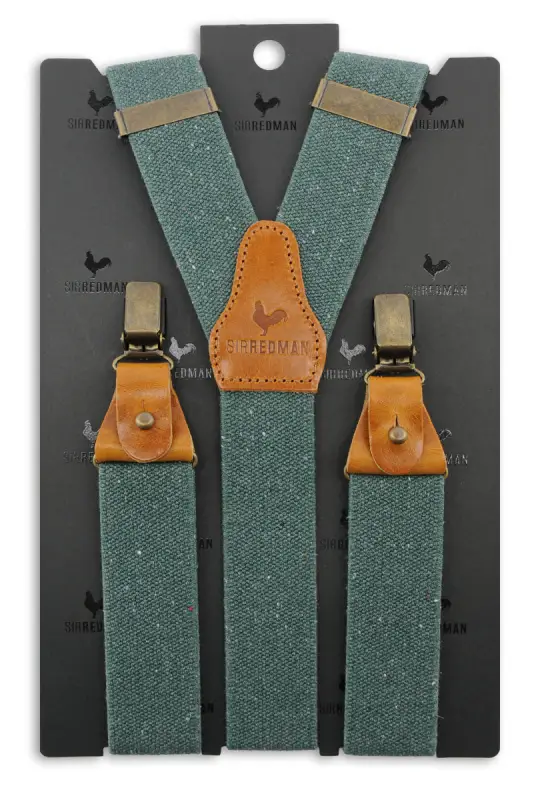 Hängslen Classic Luxe Richy Recycle grön - Bild 3