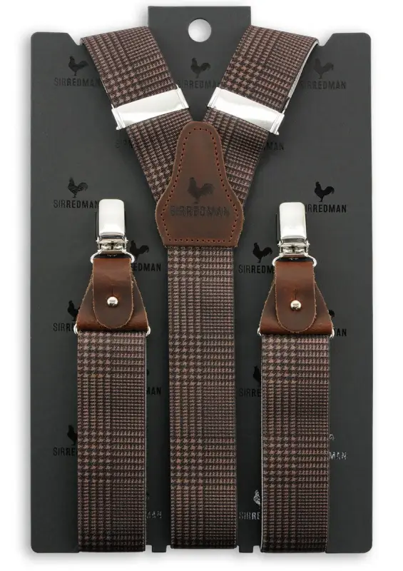 Hängslen Classic Luxe rutig Pied-de-Poule - Bild 3