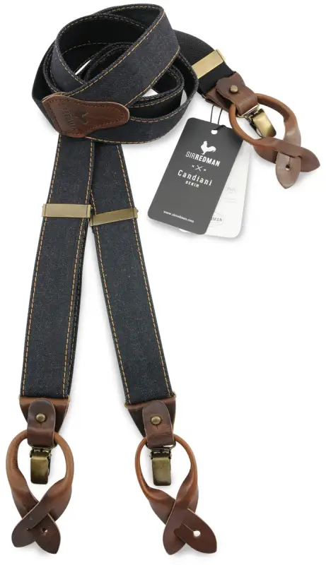 Hängslen Classic Luxe Sturdy Stitch mörk