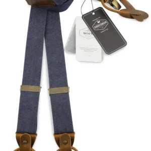 Hängslen Gentleman’s blå denim