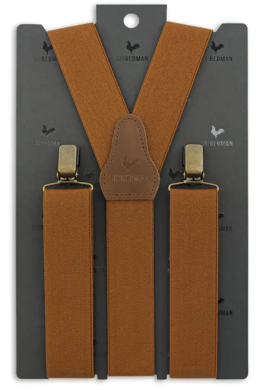 Hängslen Gentleman’s cognac resår - Bild 3