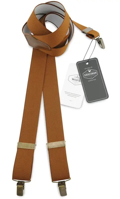 Hängslen Gentleman’s cognac resår